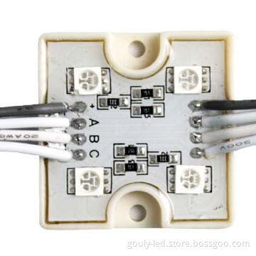 LED modules with PVC material RGB colors and SMD5050 4 LEDS